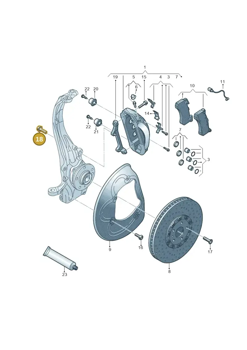 N91147601 — Audi RS4 Avant (2017-) diagram 758615540, position 18