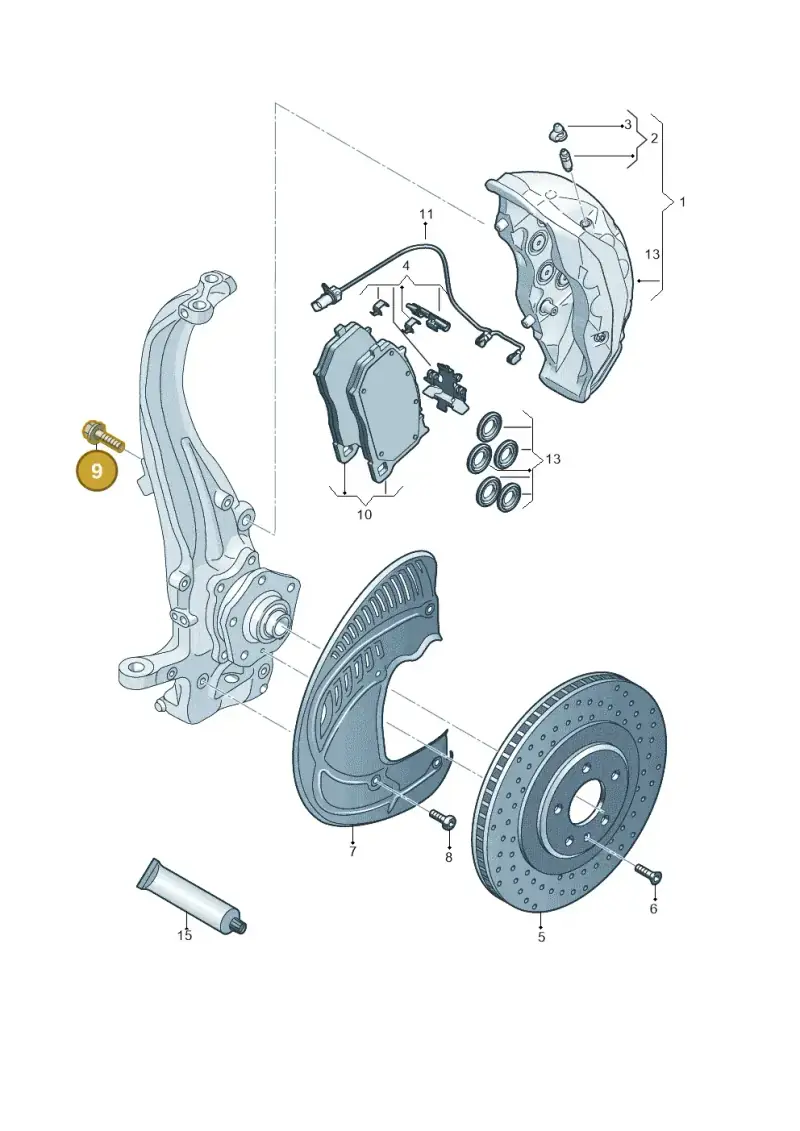 N91147601 — Audi Q8 Quattro 3,0 (2018-) diagram 859615550, position 9