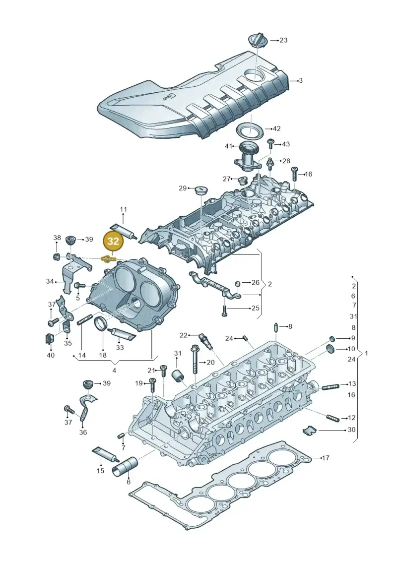 N91148001 — Audi RSQ3 Sportback (2019-2024) diagram 898103300, position 32