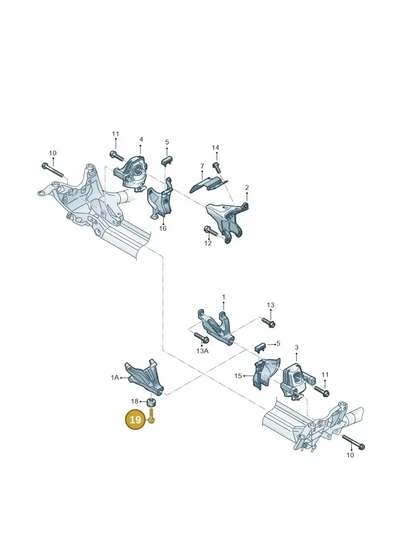 N91151001 — Audi A6 2.0 tdi (2010-2015) diagram 717199030, position 19