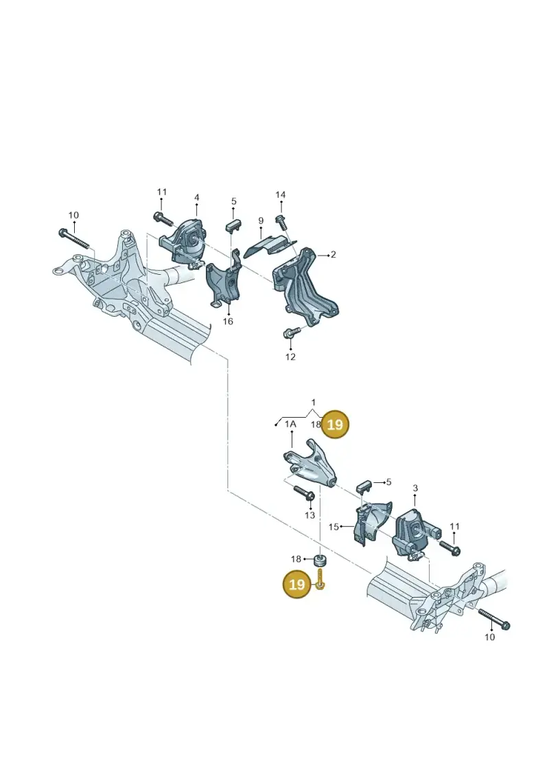 N91151001 — Audi A7 Sportback (2014-2018) diagram 788199100, position 19