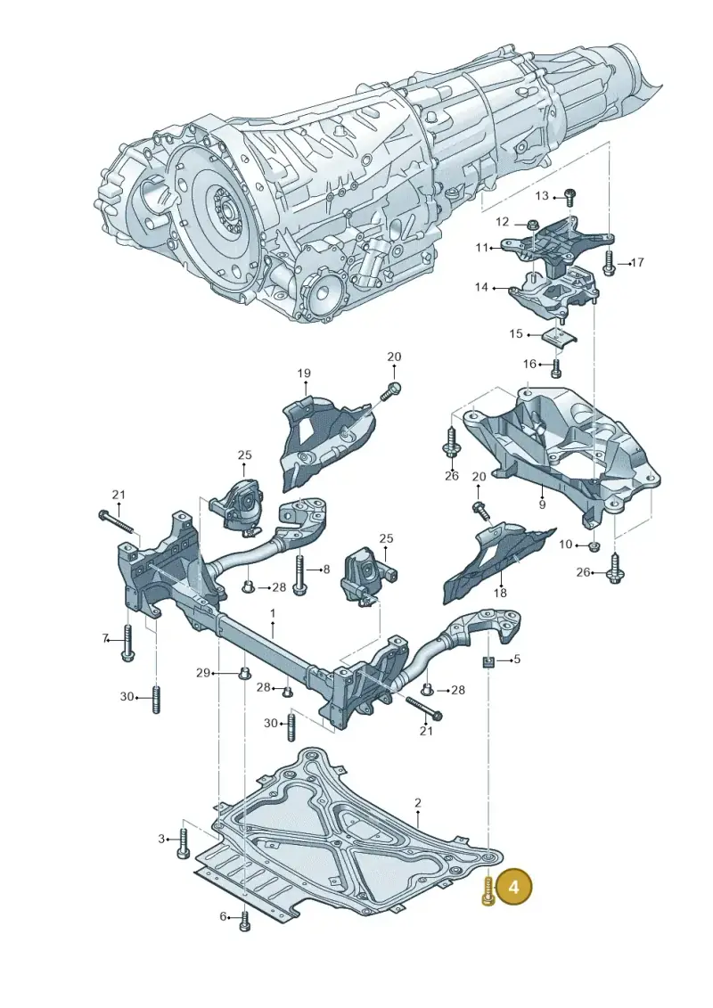 N91151101 — Audi Q8 Quattro 3,0 (2018-) diagram 859399700, position 4