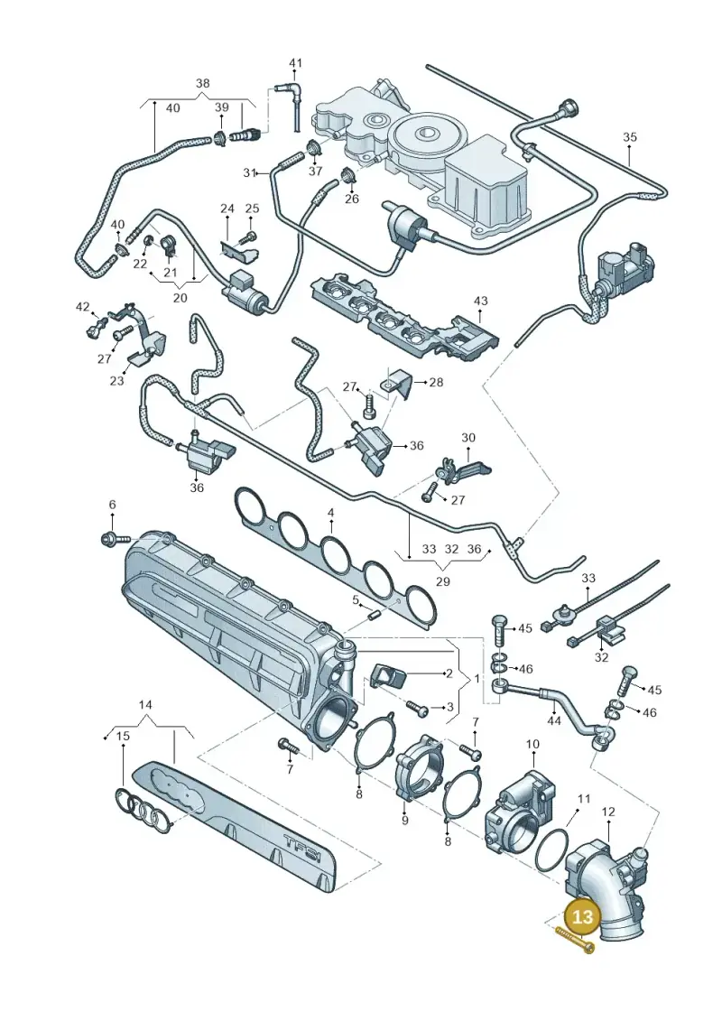 N91152602 — Audi RSQ3 Sportback (2019-2024) diagram 898133320, position 13