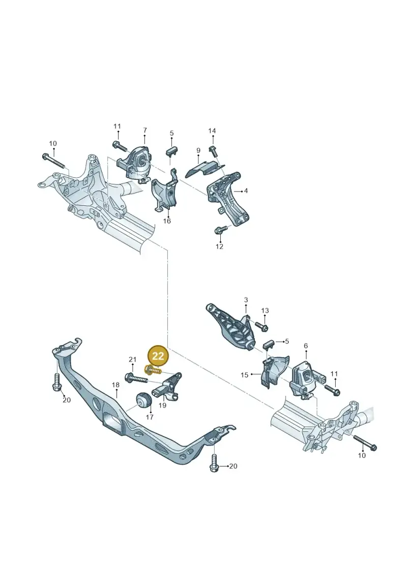 N91153001 — Audi A6 qu. 3.0 tdi (2014-2018) diagram 798199600, position 22