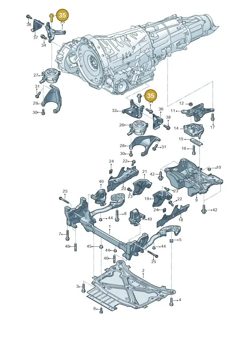 N91153001 — Audi Q8 Quattro 3,0 (2018-) diagram 859399800, position 35