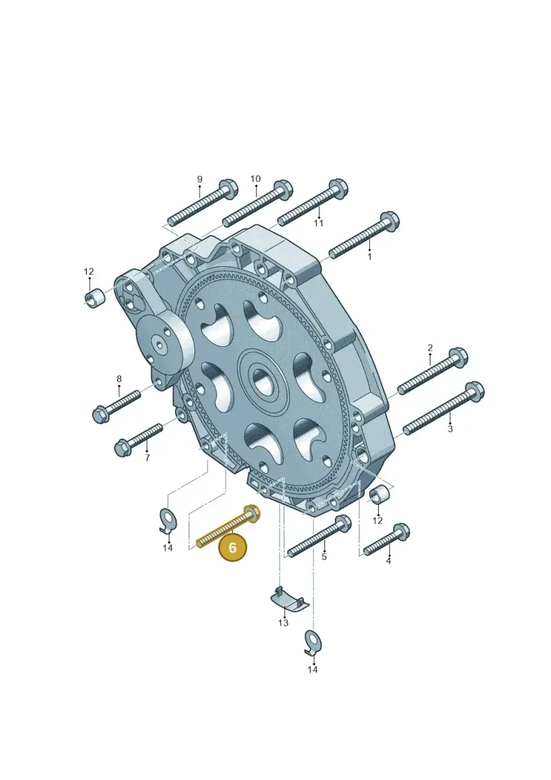 N91153201 — Audi A7 Sportback (2014-2018) diagram 620300800, position 6