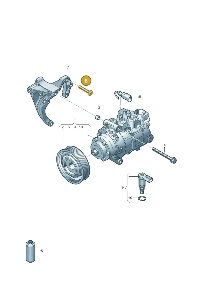 N91157202 — Audi RS6 Avant (2019-) diagram 849260250, position 8
