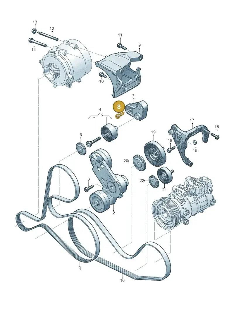 N91157202 — Audi A5 Limo 2.0 (2024-) diagram 838903550, position 8
