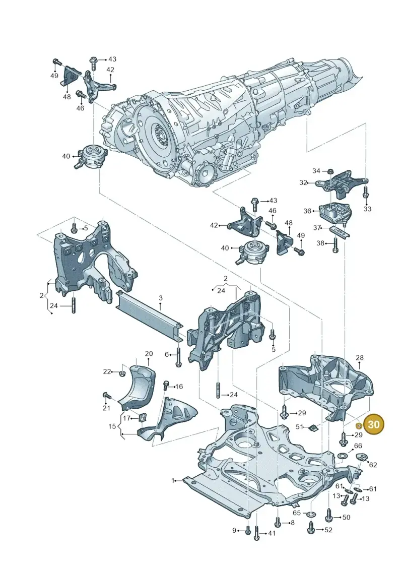 N91157401 — Audi RS6 Avant (2019-) diagram 537399000, position 30