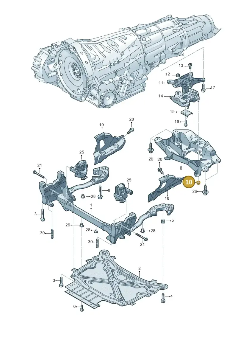 N91157401 — Audi Q8 Quattro 3,0 (2018-) diagram 859399700, position 10