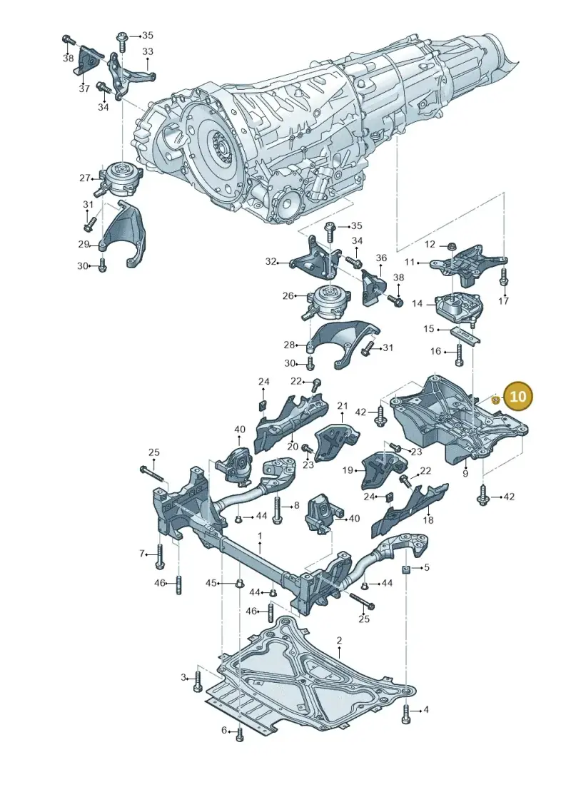 N91157401 — Audi Q8 Quattro 3,0 (2018-) diagram 859399800, position 10