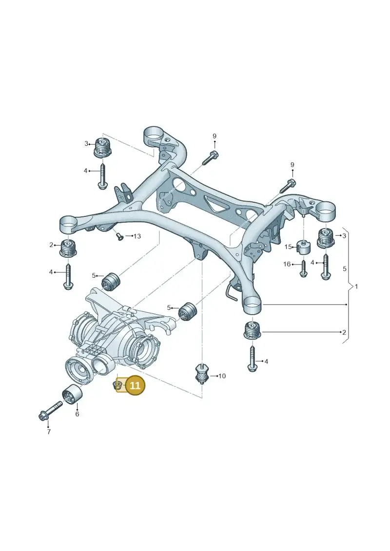 N91157401 — Audi RS Q8 Quattro (2019-) diagram 859505100, position 11