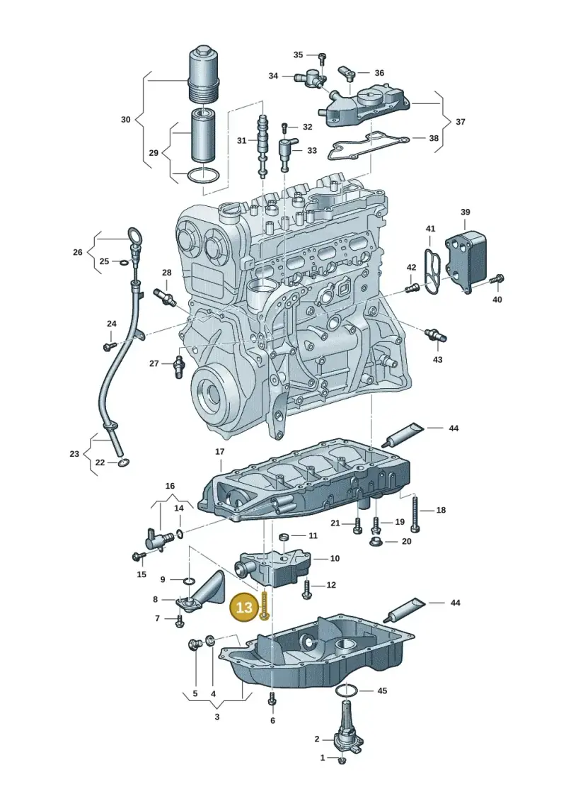 N91164901 — Audi A1 sportback 1.0 (2018-) diagram 596103015, position 13