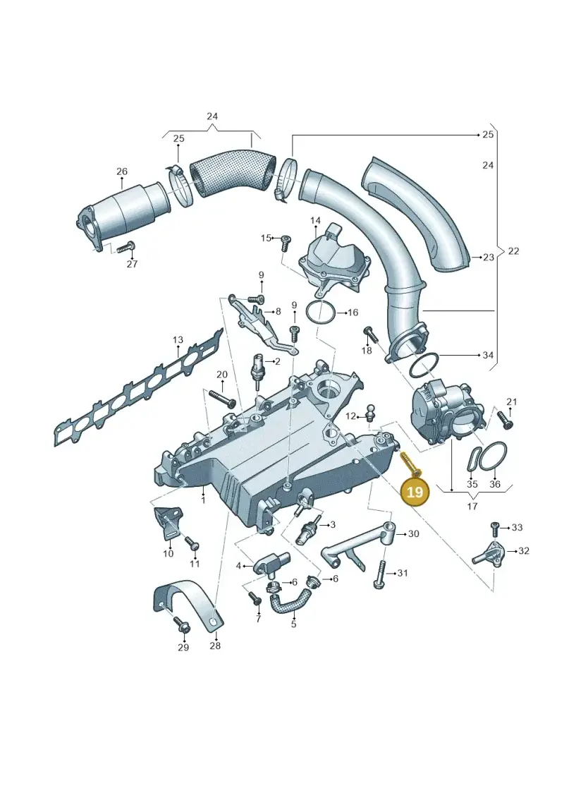 N91165001 — Audi A7 Sportback (2018-) diagram 430129050, position 19