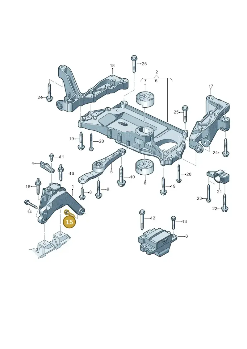 N91167801 — Audi RS3 Sportback (2011-2012) diagram 720199100, position 15