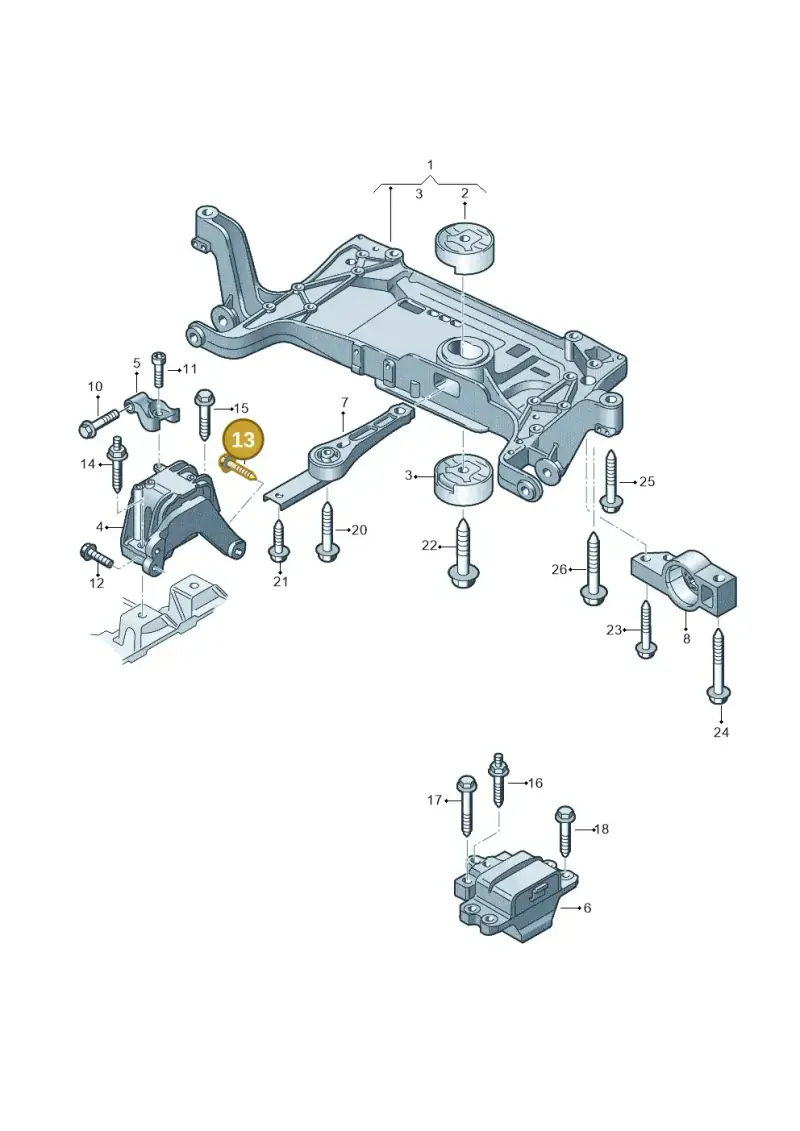 N91167801 — Audi RSQ3 qu. 2.5 (2013-2018) diagram 764199100, position 13