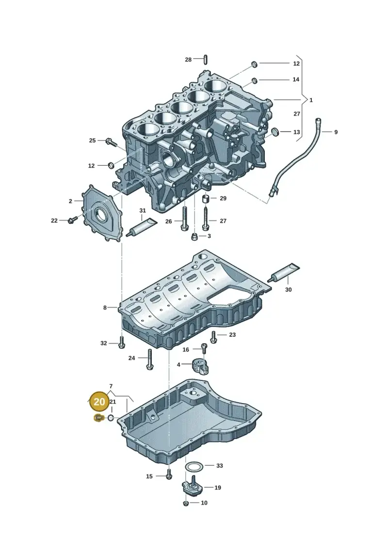 N91167901 — Audi RSQ3 Sportback (2019-2024) diagram 898103101, position 20