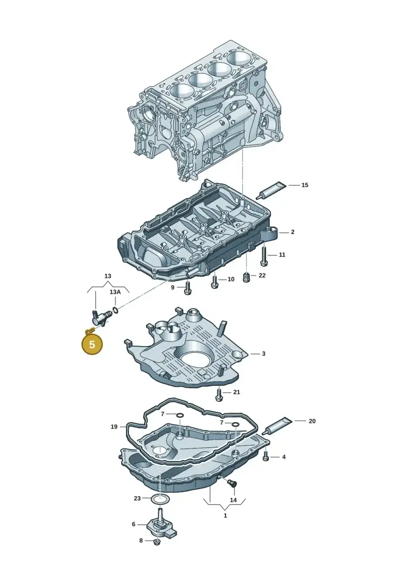 N91173601 — Audi A3 Sportback (2019-2021) diagram 597103022, position 5