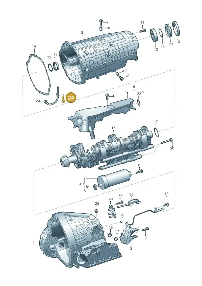 N91173601 — Audi A6 2.0 (2018-) diagram 798325810, position 24
