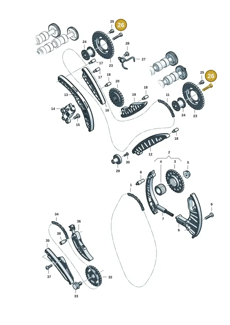 N91174301 — Audi Q8 Quattro 3,0 (2018-) diagram 429109057, position 26