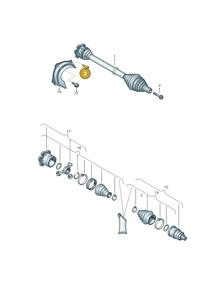 N91175601 — Audi Q8 Quattro 3,0 (2018-) diagram 849407300, position 3