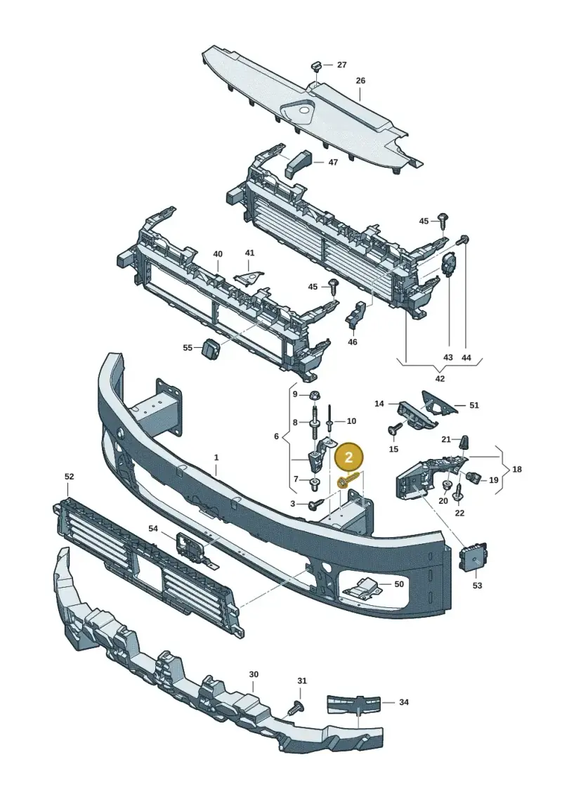N91178401 — Audi A5 Limo 2.0 (2024-) diagram 8wk807000, position 2