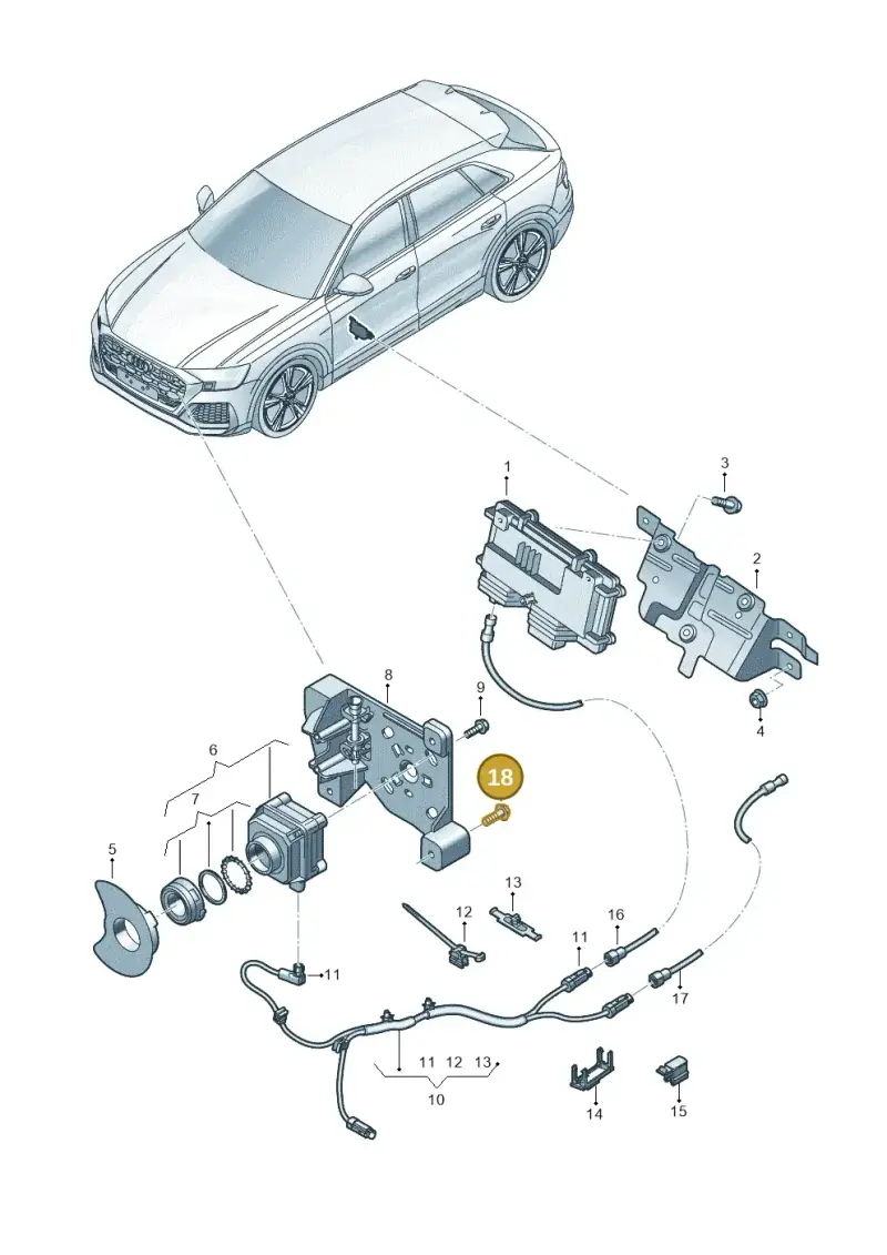 N91179601 — Audi RS Q8 Quattro (2019-) diagram 595907240, position 18