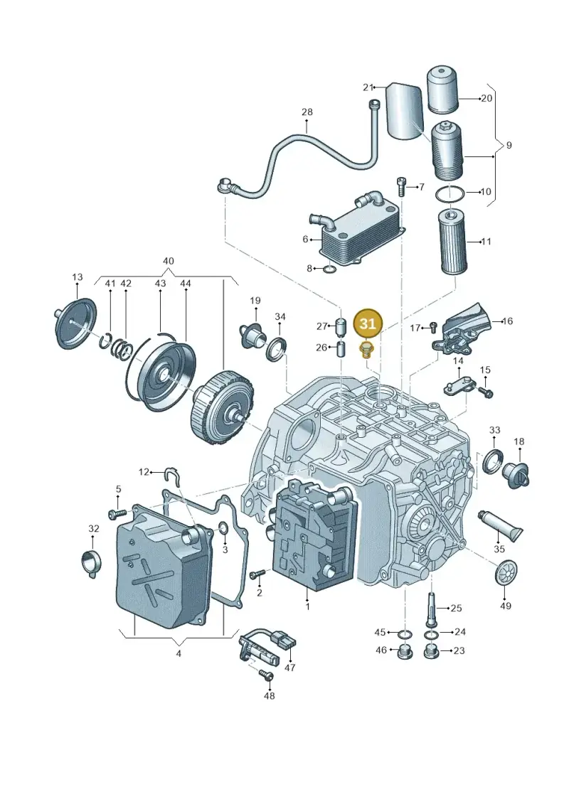 N91180501 — Audi RSQ3 qu. 2.5 (2013-2018) diagram 764321600, position 31