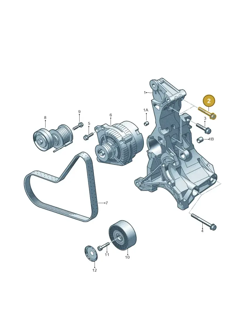 N91182402 — Audi A6 2.0 tdi (2010-2015) diagram 249903510, position 2
