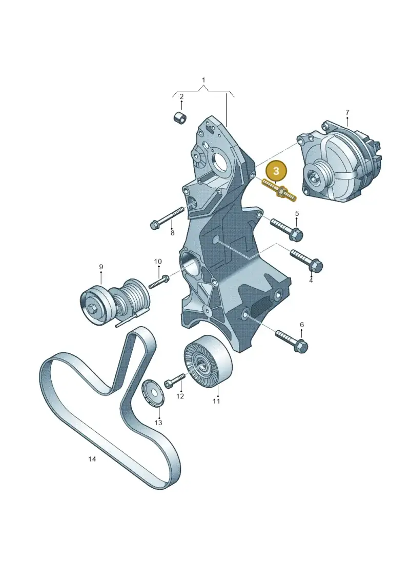 N91182402 — Audi Q5 qu. 2.0 TDI (2012-2017) diagram 724903300, position 3