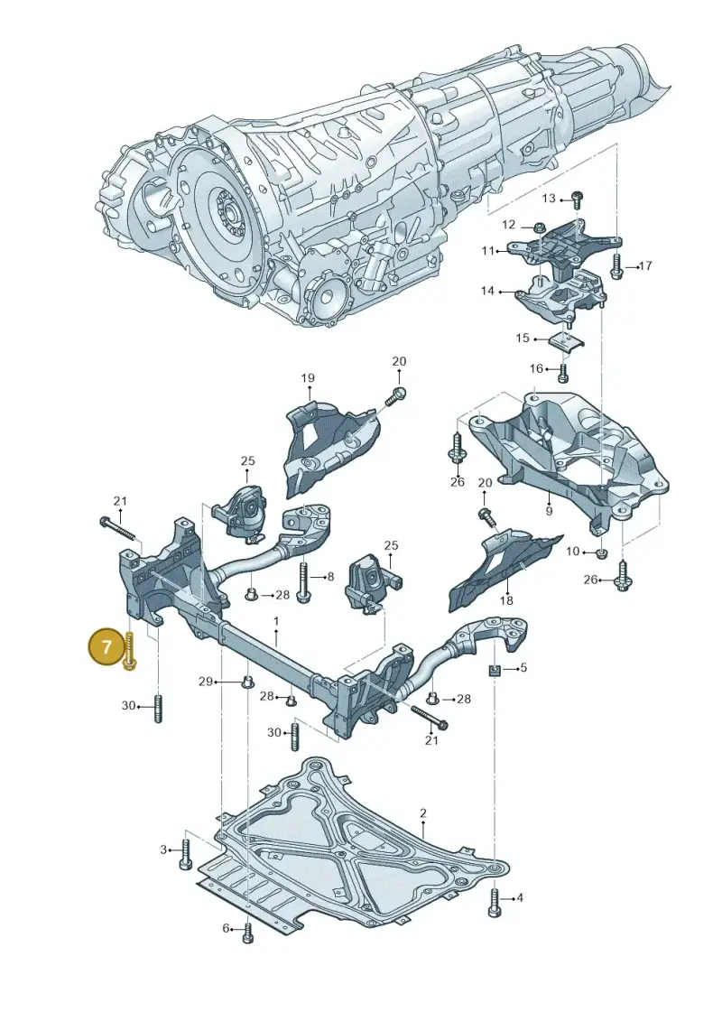 N91184301 — Audi Q8 Quattro 3,0 (2018-) diagram 859399700, position 7