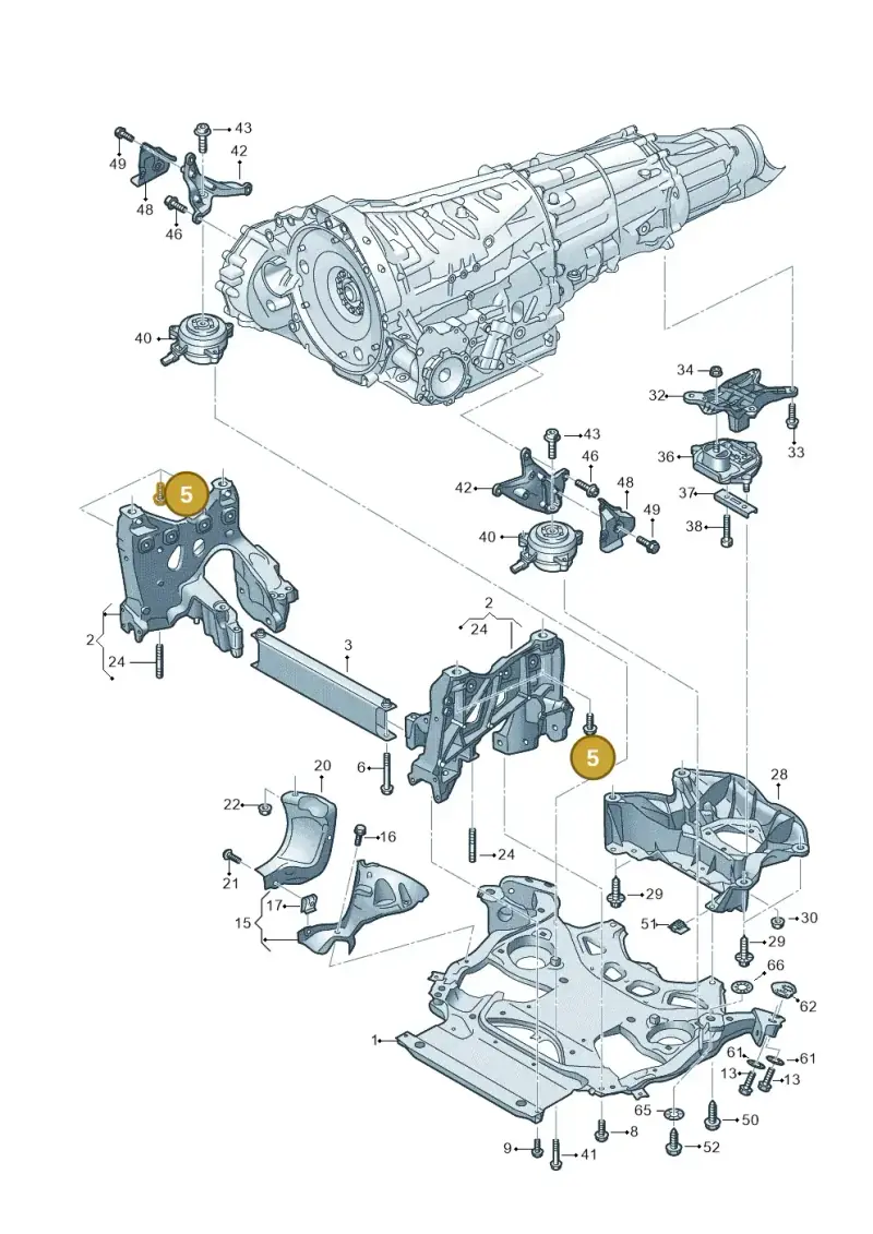N91184301 — Audi RS6 Avant (2019-) diagram 537399000, position 5