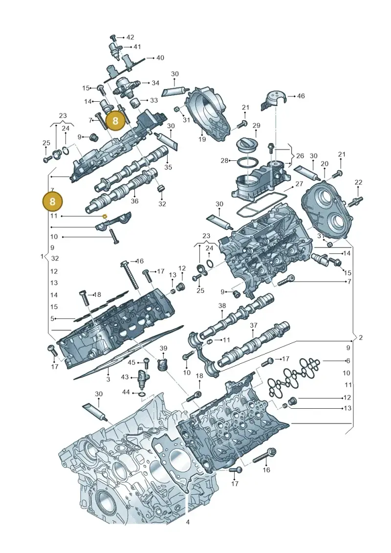 N91184801 — Audi A6 2.0 (2018-) diagram 847103330, position 8
