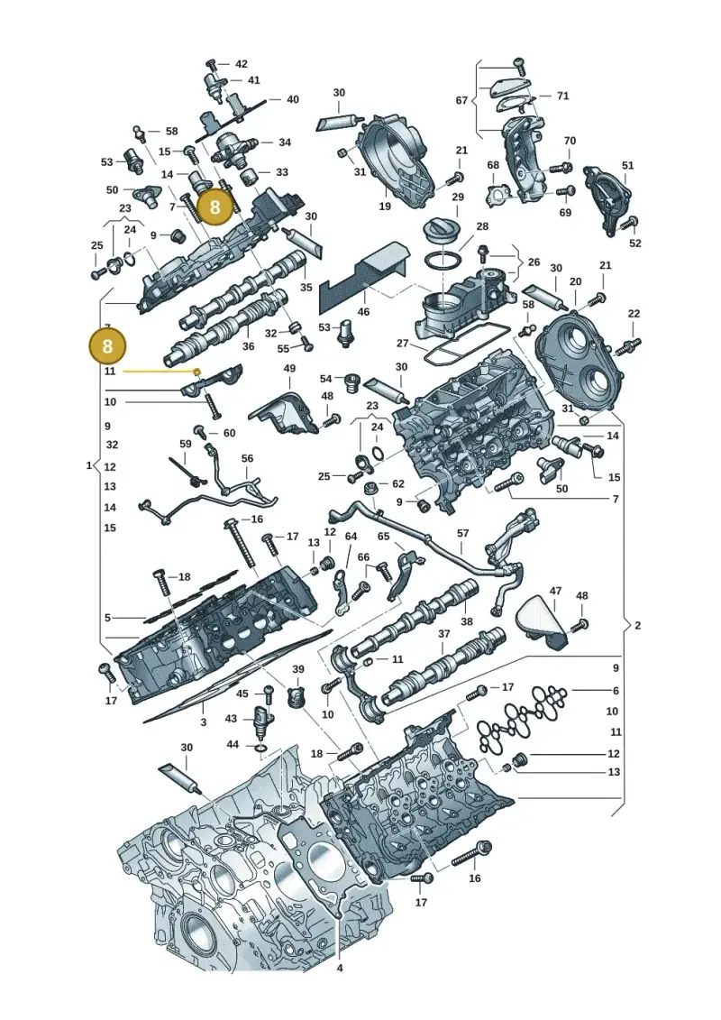 N91184801 — Audi A5 Limo 2.0 (2024-) diagram 849103331, position 8