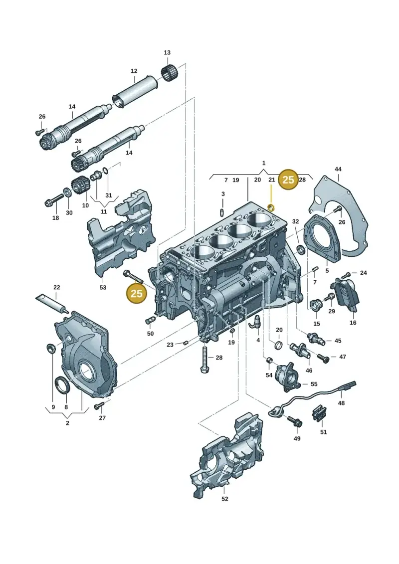 N91187501 — Audi A5 Limo 2.0 (2024-) diagram 849103017, position 25