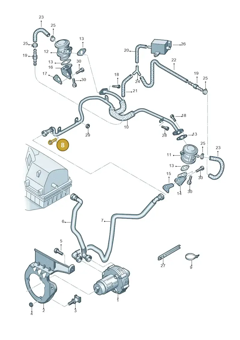 N91189601 — Audi A4/S4/Av./qu.     05> (2005-) diagram 249131200, position 8