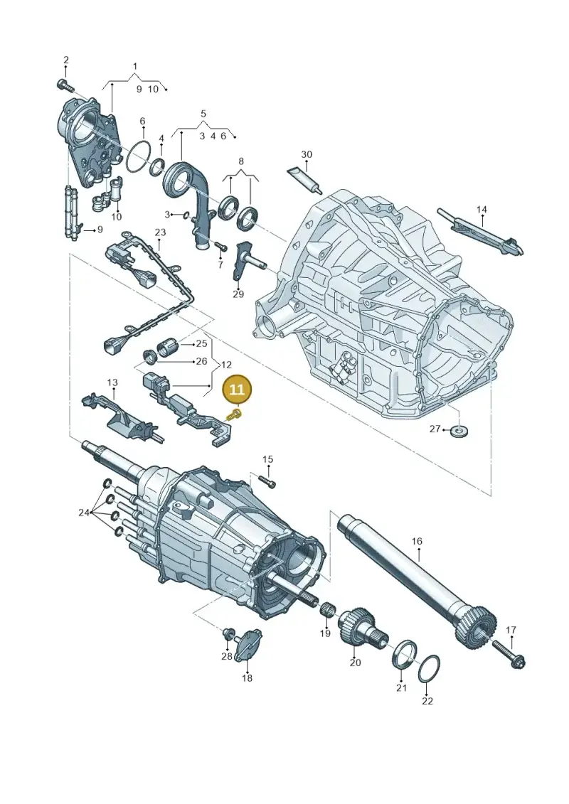 N91196301 — Audi A7 Sportback (2014-2018) diagram 647321700, position 11