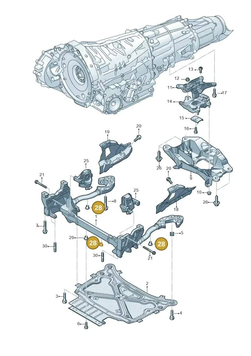 N91200701 — Audi Q8 Quattro 3,0 (2018-) diagram 859399700, position 28
