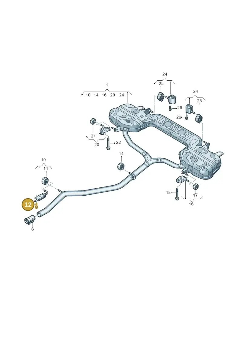 N91201102 — Audi A6 2.0 (2018-) diagram 435253850, position 12