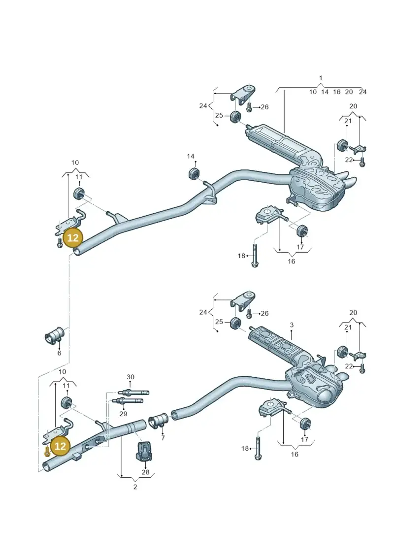 N91201102 — Audi A6 2.0 (2018-) diagram 435253960, position 12