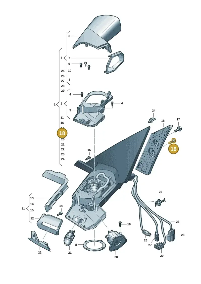 N91203203 — Audi Q8 e-tron (2018-2020) diagram 586857405, position 18