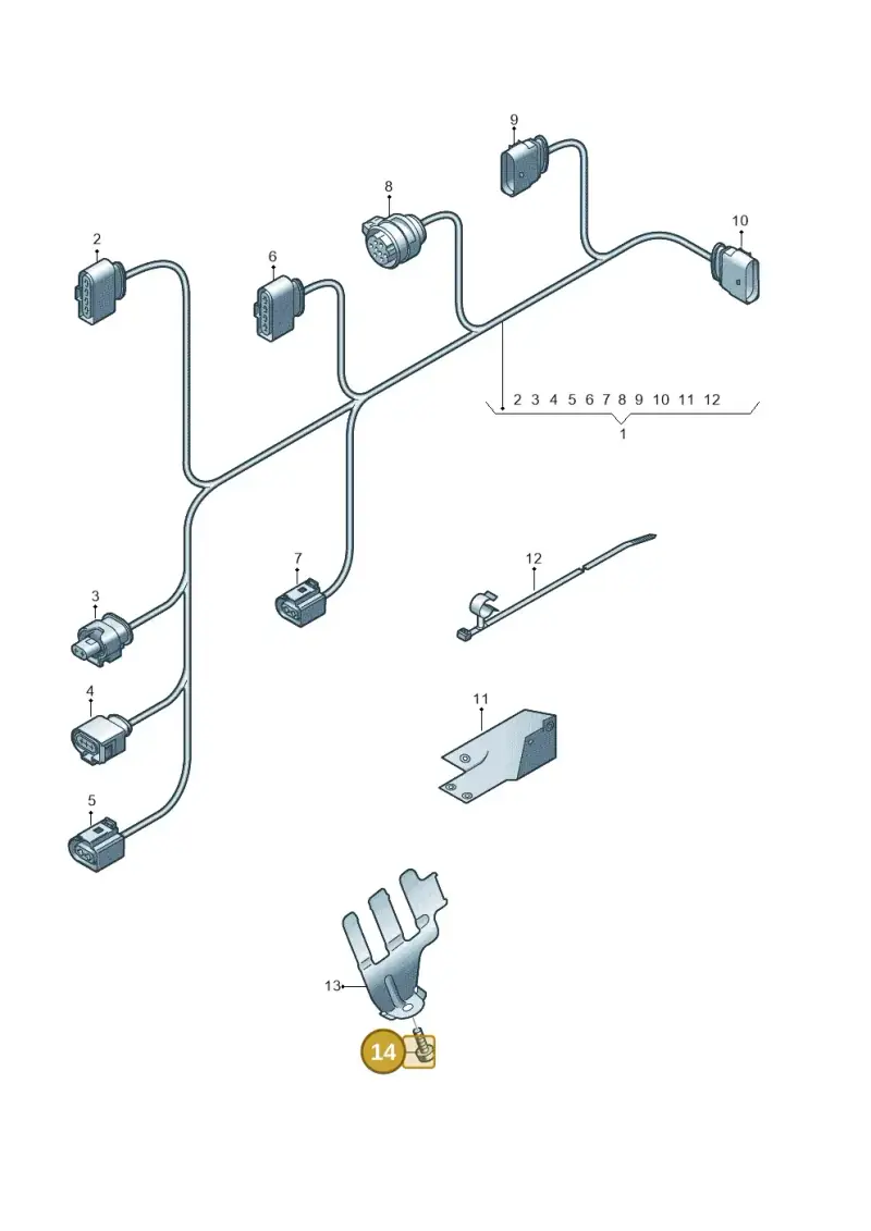 N91203203 — Audi Q8 Quattro 3,0 (2018-) diagram 859971650, position 14