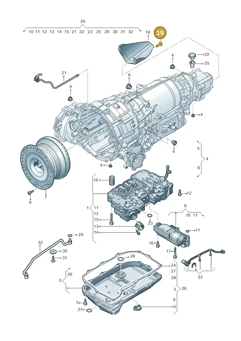 N91203204 — Audi RS4 Avant (2017-) diagram 438325800, position 19