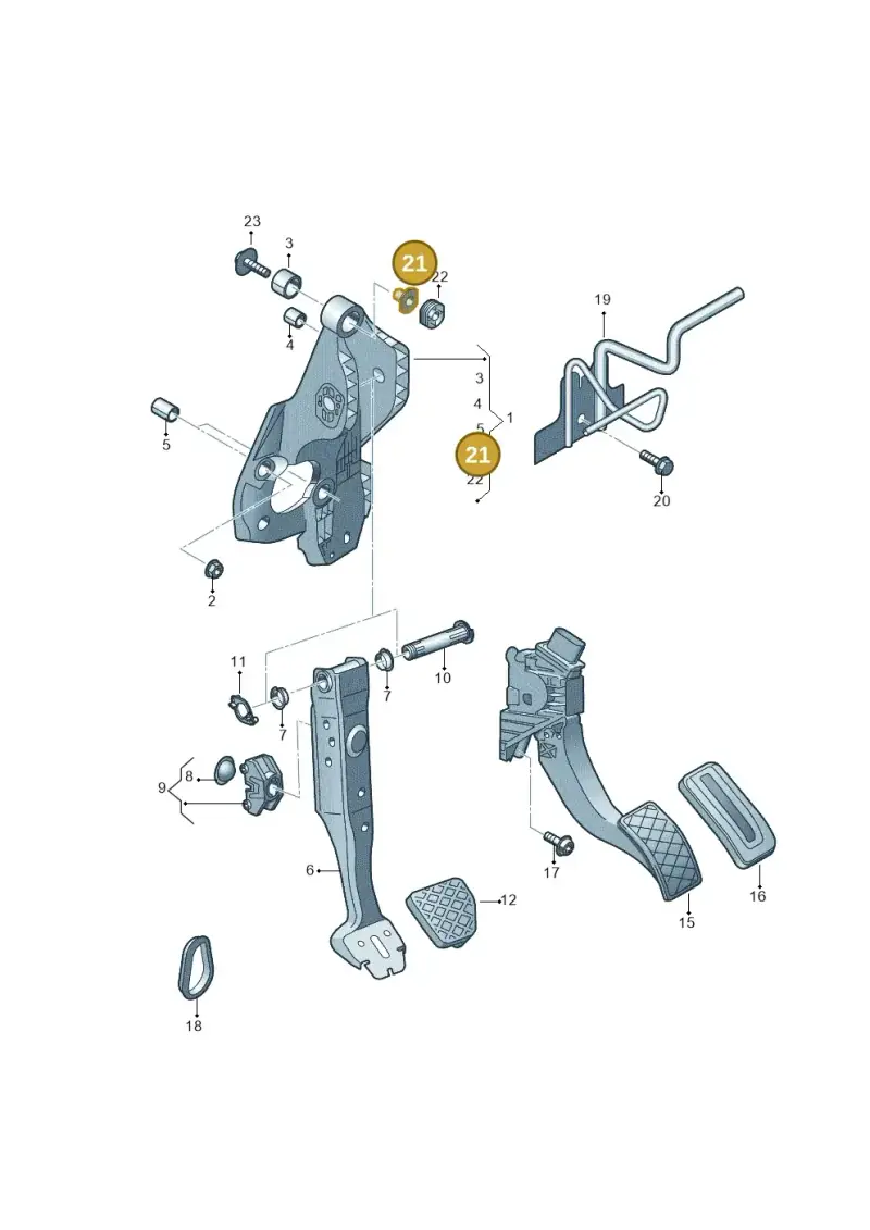 N91206501 — Audi RSQ3 Sportback (2019-2024) diagram 891721700, position 21