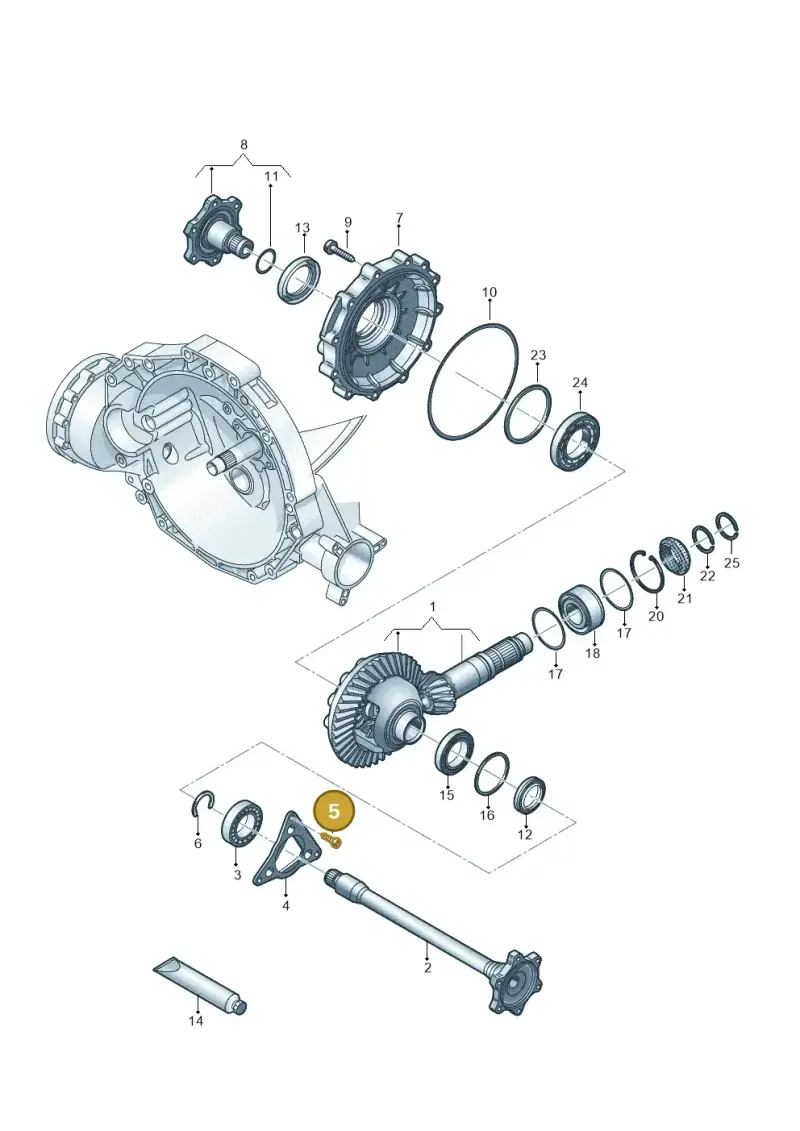 N91208801 — Audi A5 Limo 2.0 (2024-) diagram 798409055, position 5