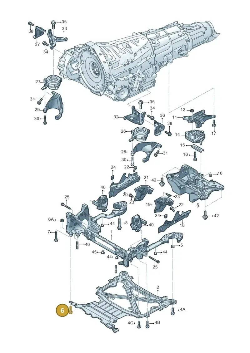 N91208802 — Audi Q7 qu. 3.0 TDI (2015-2019) diagram 859399850, position 6