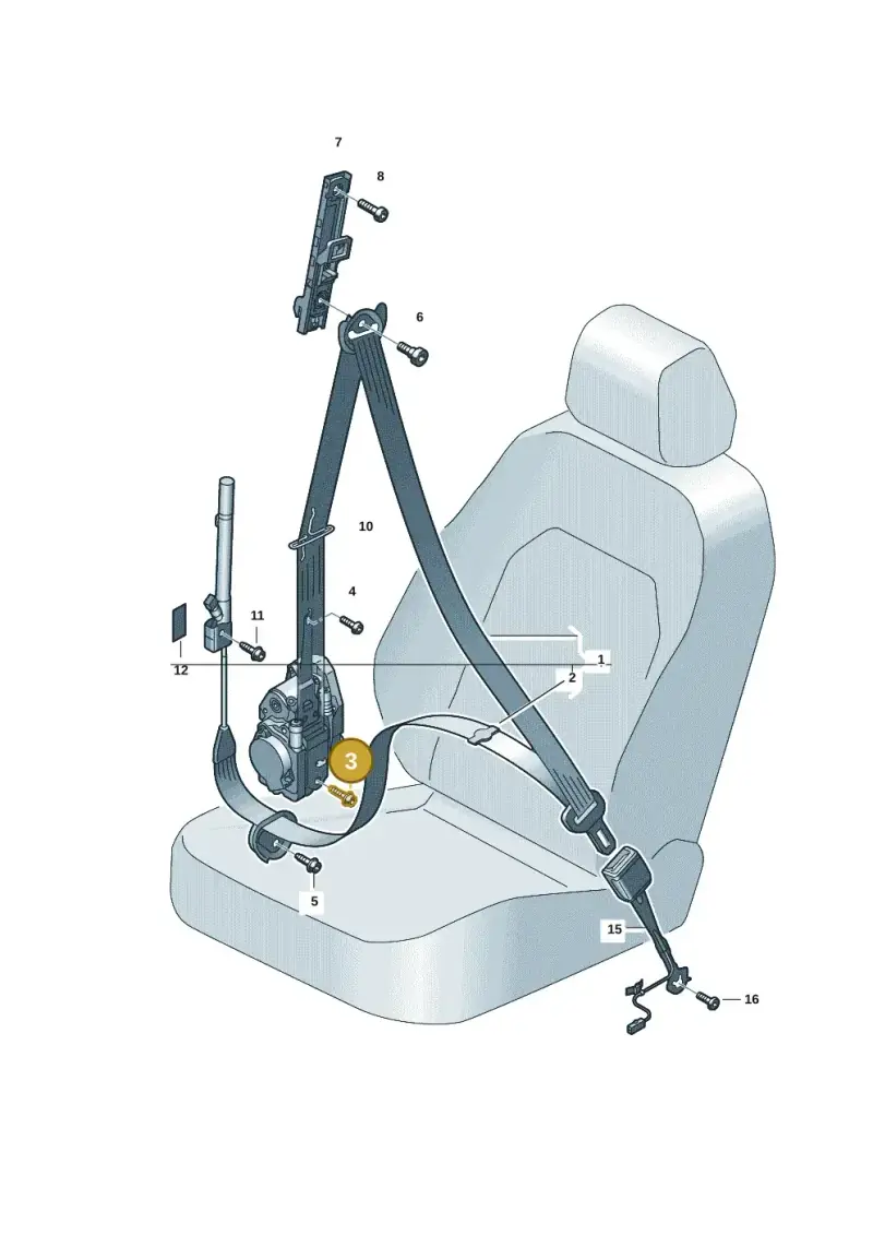 N91209801 — Audi Q6 e-tron (2023-) diagram f5s857600, position 3