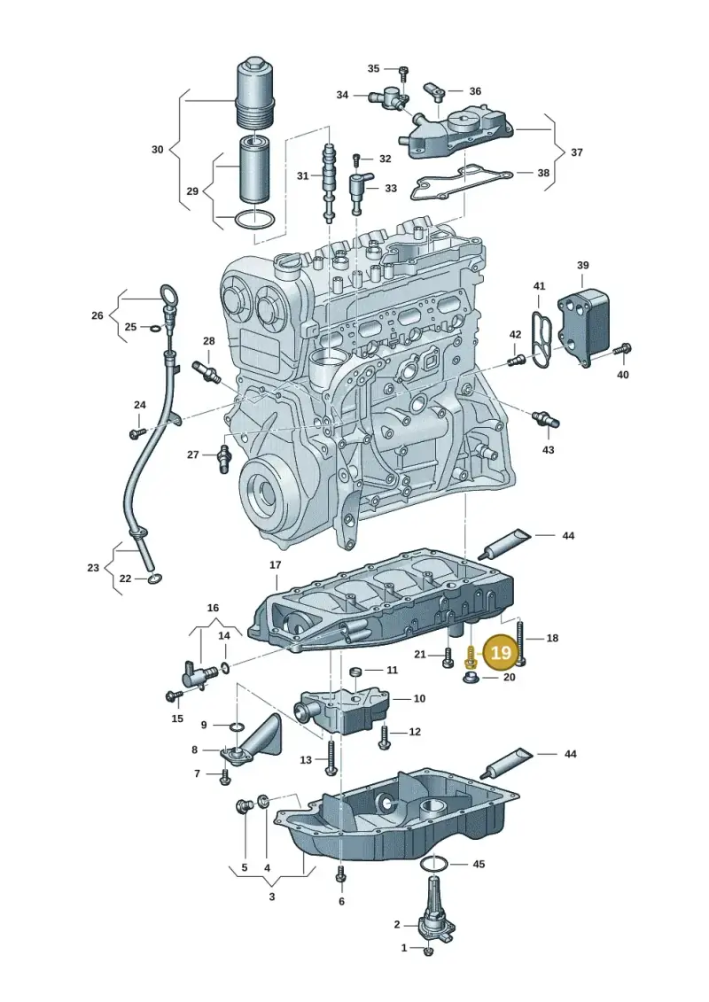 N91211201 — Audi A3 Sportback (2019-2021) diagram 596103015, position 19