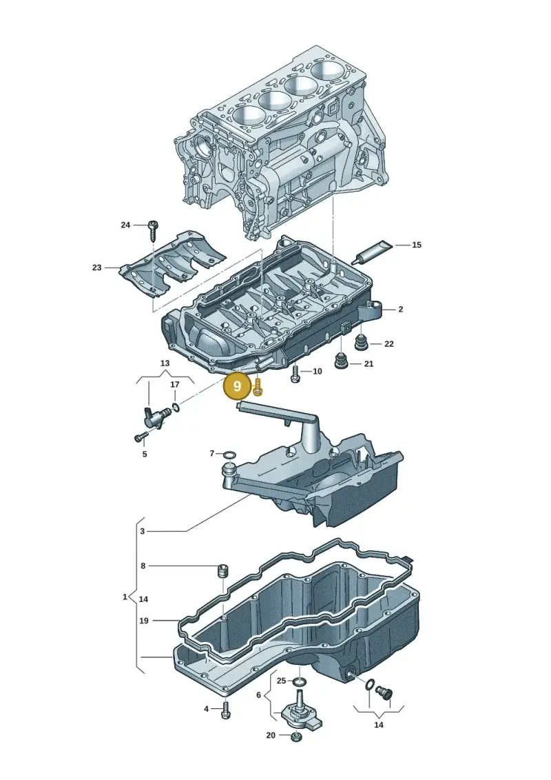 N91211201 — Audi Q8 Quattro 3,0 (2018-) diagram 848103131, position 9