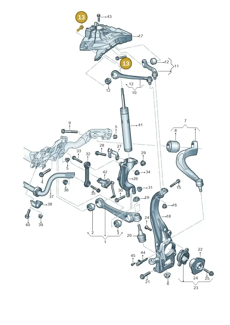 N91221601 — Audi RS6 Avant (2019-) diagram 859407000, position 13